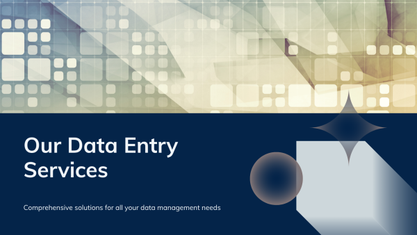 Data Entry & Digitisation Services — slide 1