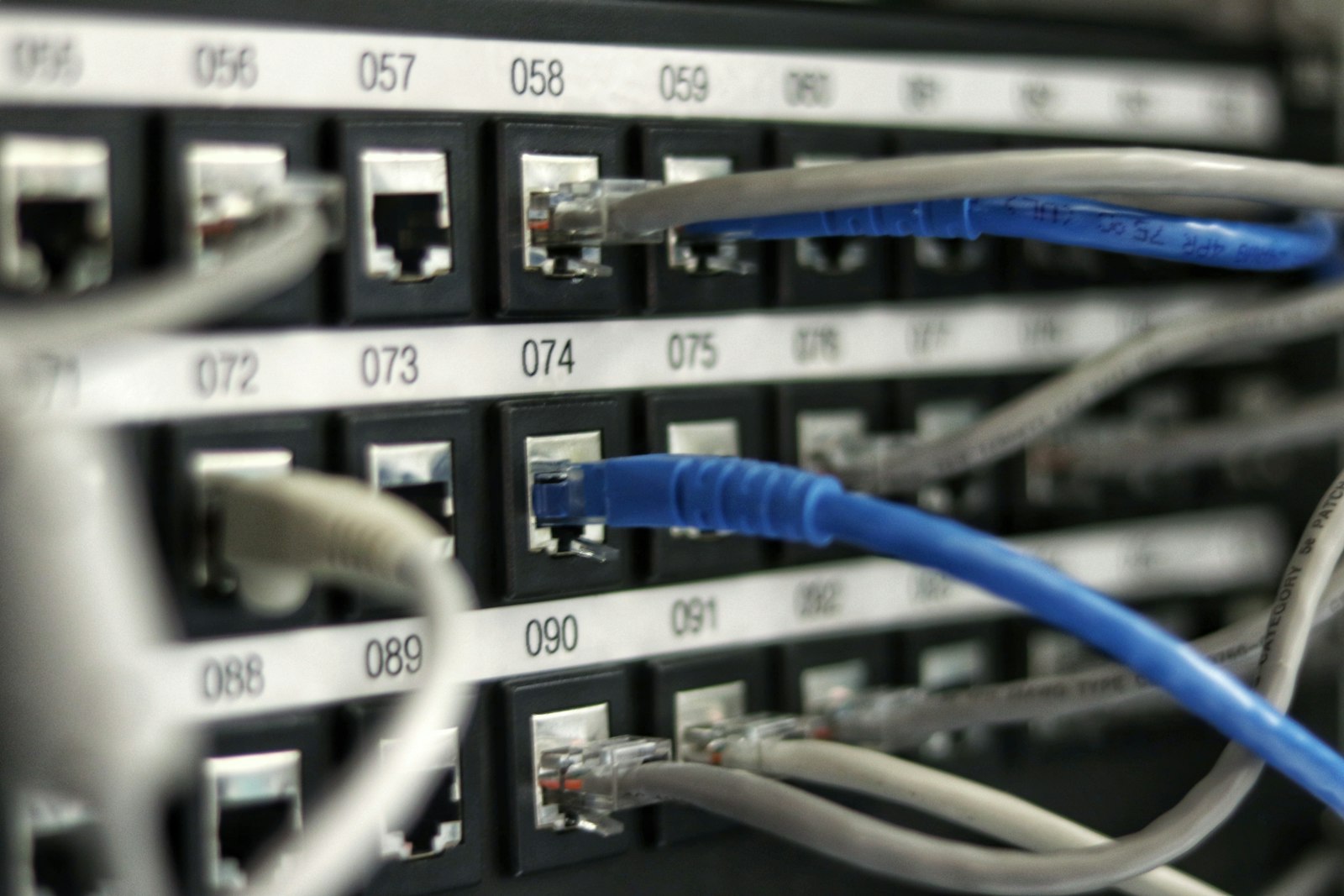 Cat6A copper structured cabling patch panel — NICE Venture, Dubai