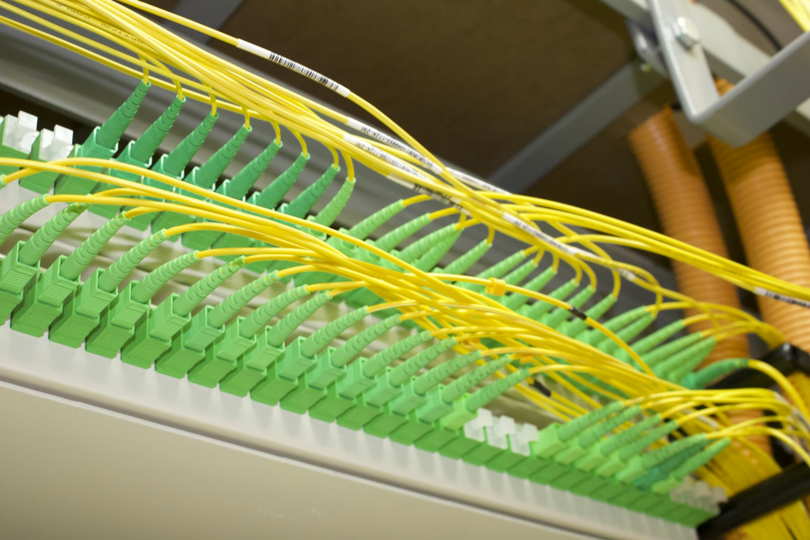 Fibre optic patch panel with single-mode fibre — NICE Venture, Dubai